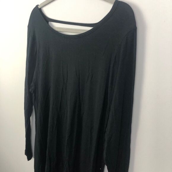 VICTORIA’S SECRET PINK | Deep V Back Black Top XS - Picture 2 of 8